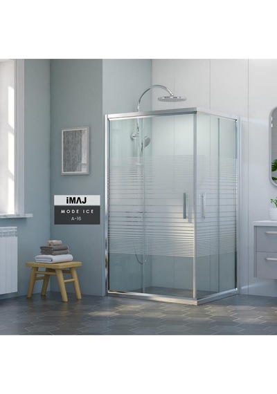 İmaj Banyo Mode İce A-16 Dikdörtgen Duşakabin Krom