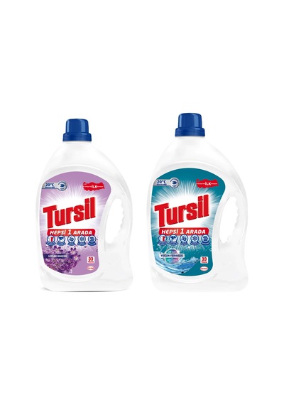 Tursil Jel 33 Yıkama 2,14 Lt Leylak Ve Yoğun Ferahlık 2 Li Set Diğer
