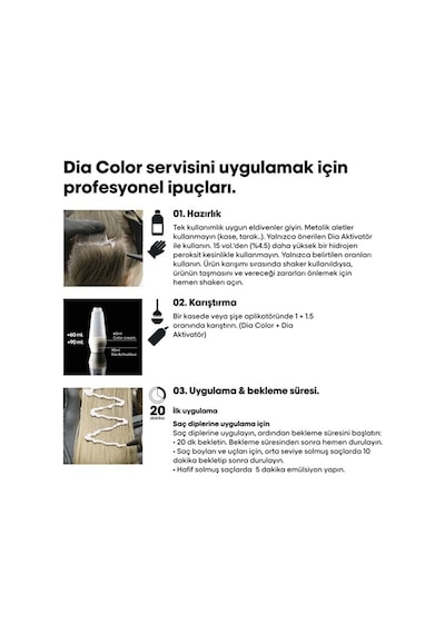 Dia Color Amonyaksız Parlak Saç Boyası 60ml 6 - Koyu Kumral