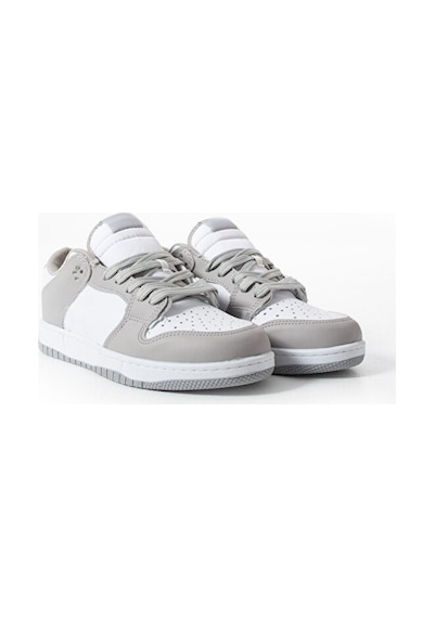 Sandrush Low Top Dayanıklı Rahat Unisex Günlük Sneaker Ayakka... Beyaz - Gri