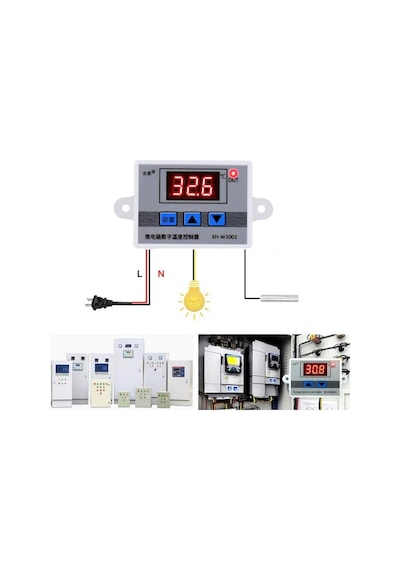 Xh-W3002 220V Dijital Termostat Sıcaklık Kontrol Cihazı Kuluçka 220V - Xh-W3002