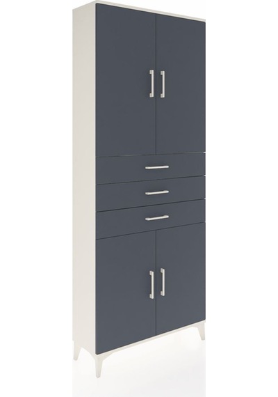 Arges Dolap 4 Raflı 3 Çekmeceli 4 Kapaklı 88x30x221 Aytaşı-an... Aytaşı