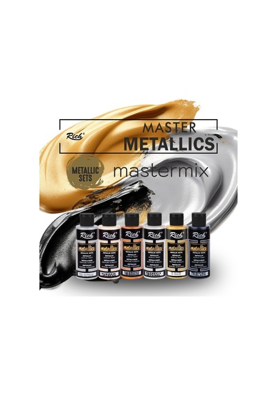 Lexroo Mastermix Akrilik Boya 60 Cc 6 Lı Metalik Renkler