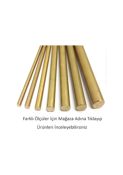 6 Mm Pirinç Çubuk Içi Dolu Yuvarlak Mil Saf 437196904
