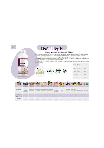 Serium Herbal Liquid Bitkisel Menşeli Sıvı Organik Gübre 1lt 1 LT