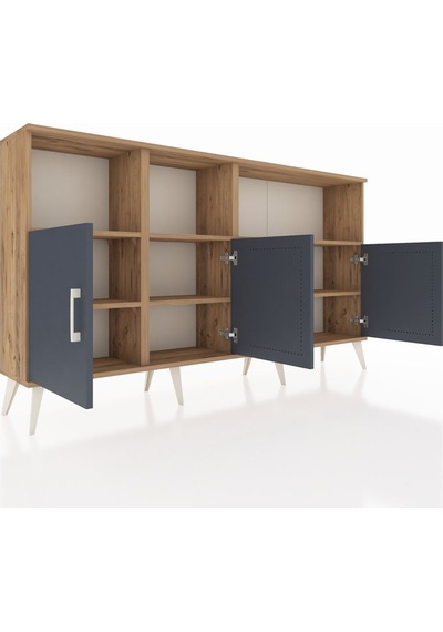 Arges Konsol 6 Raflı 4 Kapaklı 176x30x99 Çam-antrasit/çam Antrasıt/atlas Çam - Atlas Çam Arges Konsol 6 Raflı 4 Kapaklı 176x30x99 Çam-antrasit/çam Antrasıt/atlas Çam - Atlas Çam
