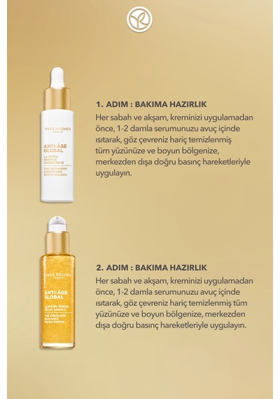 Yves Rocher Yaşlanma Karşıtı Gündüz 2'li Serum Seti - Gündüz Serumu 30 Ml & Konsantre Micro Serum 30 Ml