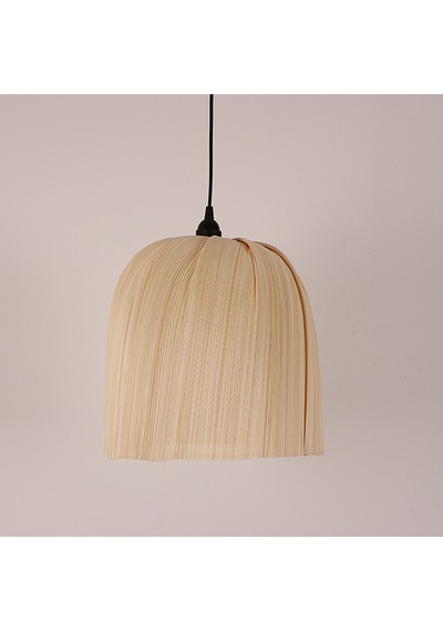 Meltem 32x32 Cm Bambu Orta Boy Sarkıt Lamba Bej