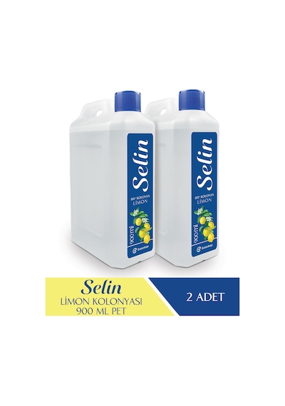 Selin 80 Derece Limon Kolonyası  900 ML x 2