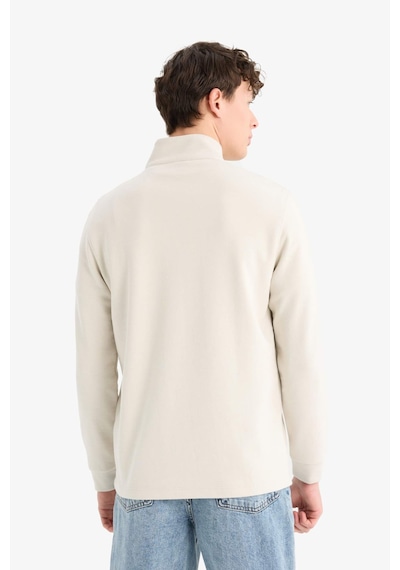DeFacto Regular Fit Dik Yaka Yarım Fermuarlı Basic Düz Sweatshirt D7226AX25SPER37