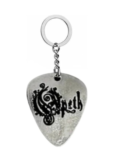Opeth Metal Grubu Pena Şeklinde Çift Taraflı Rock İşaretli Metal Anahtarlık