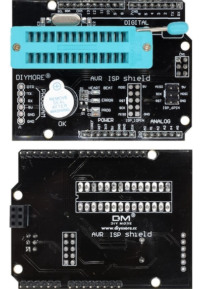 Alkatronik-Arduino Avr Isp Programlama Shield Genişleme Kartı Zif Soket