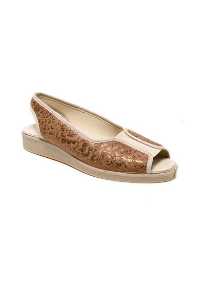 Sandalet Kadın 983 Green Life Stretch Women's Footwear Brown Brown Kahverengi