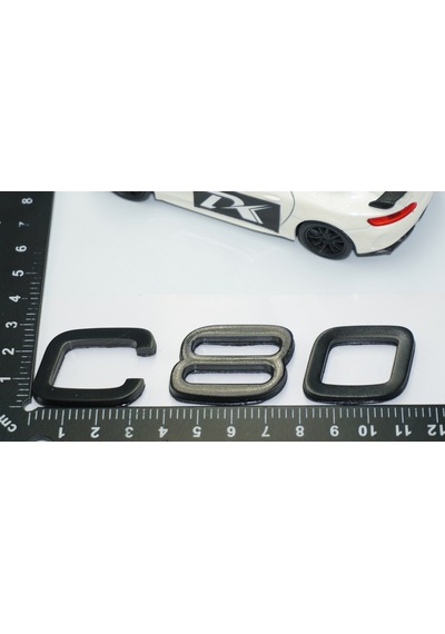Dk Tuning C80 Siyah Abs 3m 3d Bagaj Yazı Logo Volvo İle Uyumlu