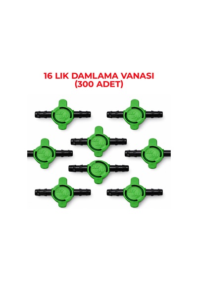 16 Mm Damlama Vanası 300 Adet Bahçe Sulama Hortum Vanası