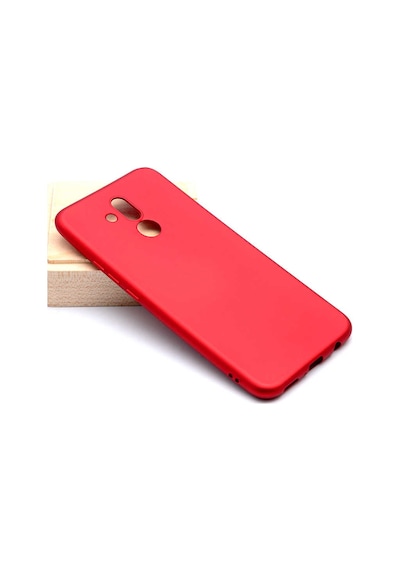 Noktaks - Huawei Uyumlu Huawei Mate 20 Lite - Kılıf Mat Soft Premier Silikon Kapak - Kırmızı T5892 Kirmizi