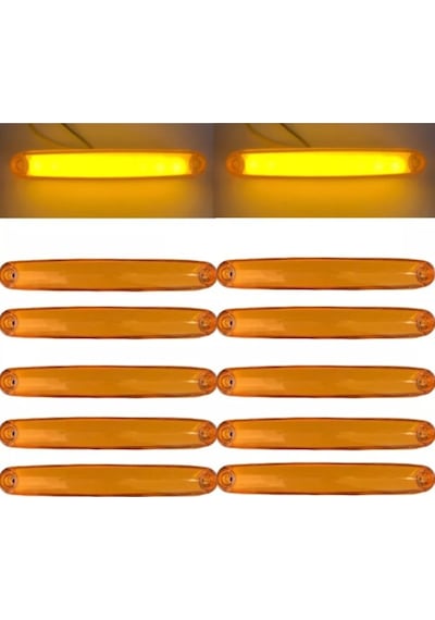 Ahmet Otomotiv 10 Adet Yeni Neon 9 Ledli Parmak Led 12v-24v