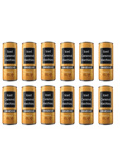 Obsesso Karamelli Soğuk Kahve 250 Ml X 12 Adet Hazır