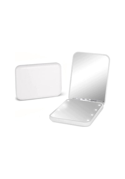 Valkyrie 8 Led Işıklı Katlanır Makyaj Aynası Beyaz