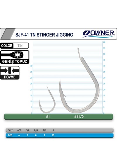 Cultiva 11699 Stinger Jigging Jig Iğnesi (416519866)