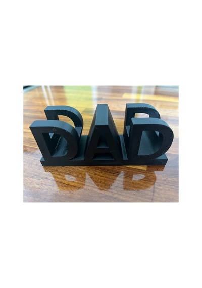 Babaya Özel Gözlük Standı - Pla Dad Modeli Masa Aksesuarı Siyah