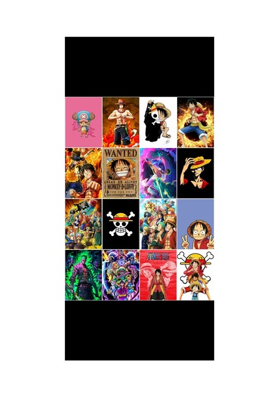 One Piece Çoklu 16'lı Sticker Seti Diğer
