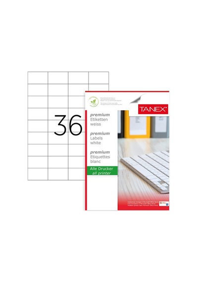Tanex Tw-2035 Ebat  52 X 33 MM Lazer Etiket