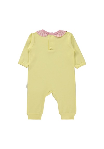 Civil Baby Çiçek Baskılı 3-18 Ay Tulum - Sarı Açık Sarı