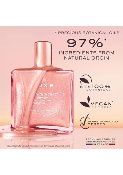 Huile Prodigieuse Or Florale 50 Ml Çok Amaçlı Parıltılı Kuru Yağ