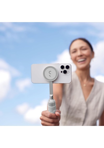 Snapstand Mini Video Selfie Çubuğu & Tripod,manyetik Telefon Tutucu, Bej