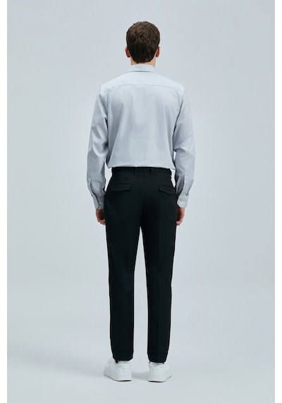 Lufian Danıel Erkek Basic Gömlek Regular Fit Gri Gri 111010633100150 Gri
