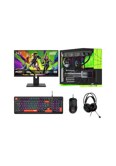 Dragos DRX8601 R7-7700 16 GB 512 GB NVMe 12 GB RTX5070 24.5" Free Dos Masaüstü Oyuncu Bilgisayarı