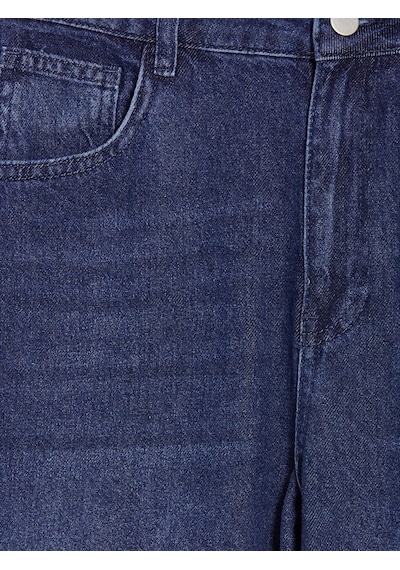 Lcw Modest İndigo Baggy Fit Kadın Jean Pantolon