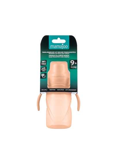 Mamajoo Antikolik Akıtmaz Alıştırma Bardağı 270 ml Powder Blush, 9 Ay+