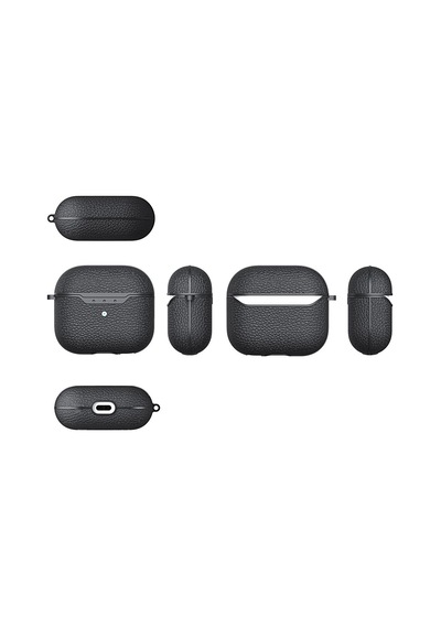 Apple Uyumlu AirPods 3. Nesil Kılıf Silikon Kulaklık Kılıfı Deri Kırmızı