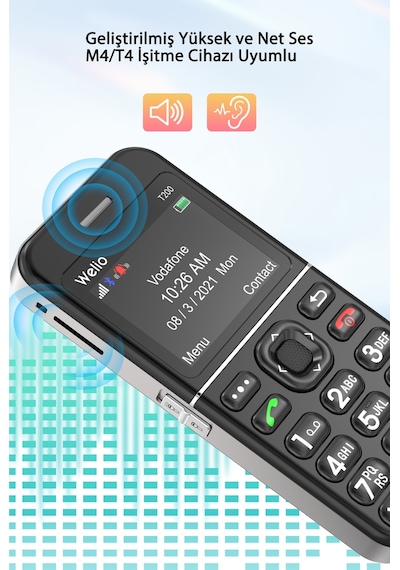 Welio Wkey T200 Tuşlu Kameralı Cep Telefonu