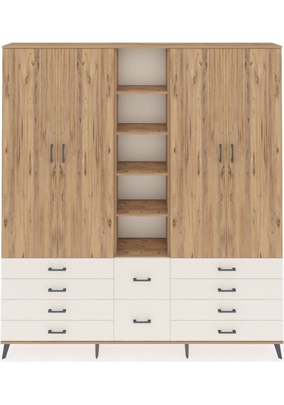 Arges Dolap 9 Raflı 10 Çekmeceli 2 Askılı 220x30x243 Çam-çam/aytaşı Atlas Çam/aytası Arges Dolap 9 Raflı 10 Çekmeceli 2 Askılı 220x30x243 Çam-çam/aytaşı Atlas Çam/aytası