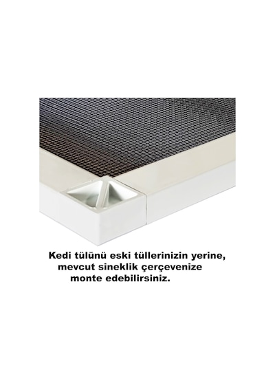 220cm X 200cm Yırtılmaz Sineklik Kedi Köpek Teli Fiberpolyester Sinek Tülü Pet Tül