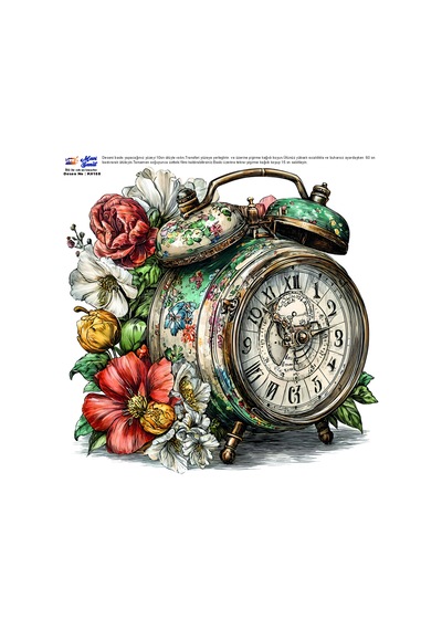 Mavi Sanat Ütü İle Rub On Transfer Kağıdı 30 30 Cm Model No: K0158