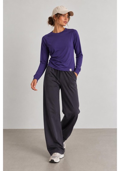 Alexandergardi Kadın Activewear Bisiklet Yaka Üst Mor