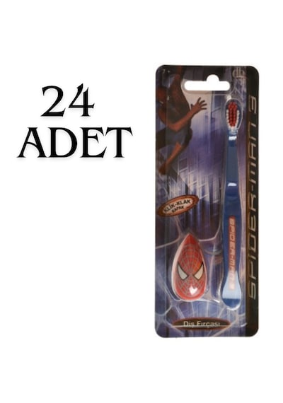 Vepa Spiderman 3 + Küçük Diş Fırçası 24'lü Kırmızı-Mavi