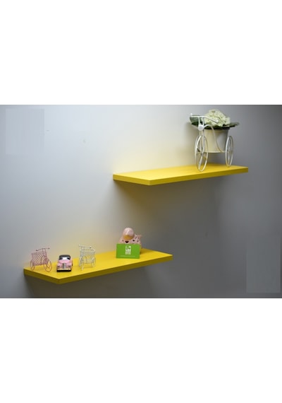 Peakdizayn Duvar Rafı 2'li 50 CM - Farklı Renk Seçenekleri