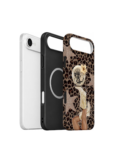 Velvoria Valestra Disco Leopar Apple Apple iPhone Uyumlu 17 Air Magsafe Koruma Kılıfı Valestra Magline - Disco Leopar