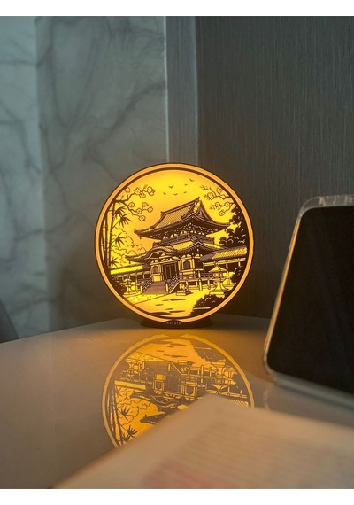 Nex Dekoratif Işık - Japon Tapınağı Antik Gümüş