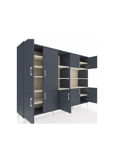 Hyperion Dolap 14 Raflı 9 Kapaklı 220x44x163 Antrasit-antrasit/ay Antrasit-antrasit/aytaşı Hyperion Dolap 14 Raflı 9 Kapaklı 220x44x163 Antrasit-antrasit/ay Antrasit-antrasit/aytaşı