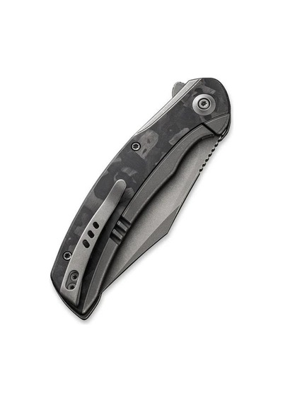 We Knife Snick Titanium Grey Marble Cf Kamp Çakı Gri - Siyah