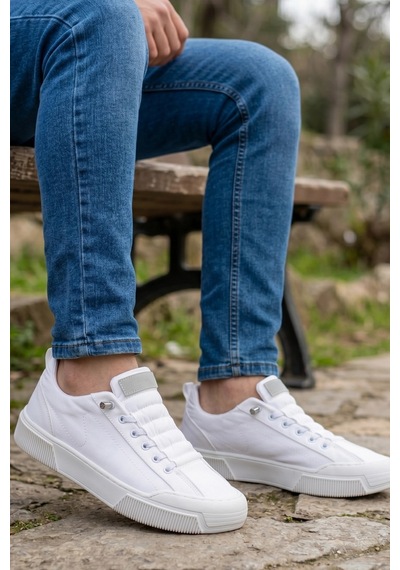 In Step Citycomfort Beyaz Kapitone Dokulu Modern Erkek Sneaker