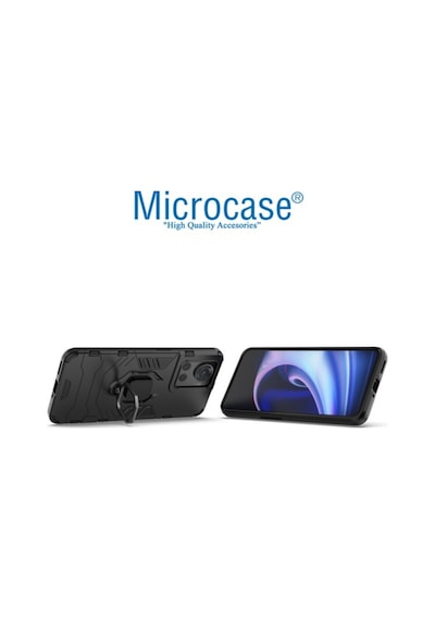 Microcase Oneplus 10R Batman Yüzüklü Armor Kilif - Siyah 546682667