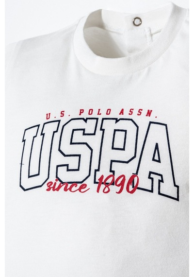 U.s. Polo Assn. Erkek Bebek Beyaz Şort Takım 5274-49956 Beyaz