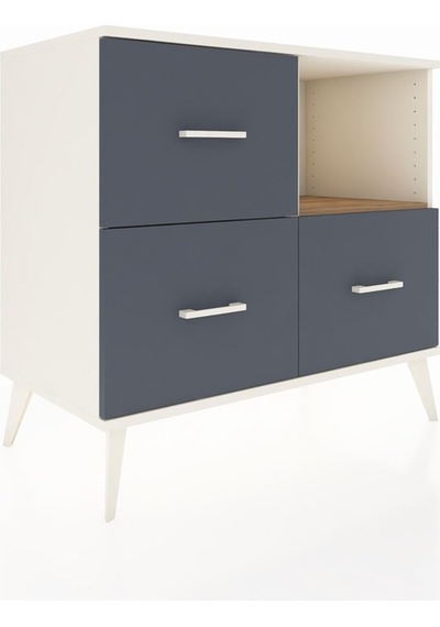 Hyperion Şifonyer Tek Raflı 3 Çekmeceli 88x44x80 Aytaşı-çam/antrasit Çam/antrasit Hyperion Şifonyer Tek Raflı 3 Çekmeceli 88x44x80 Aytaşı-çam/antrasit Çam/antrasit